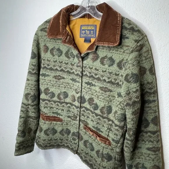 Woolrich Coat Velvet Collar - Picture 6 of 9